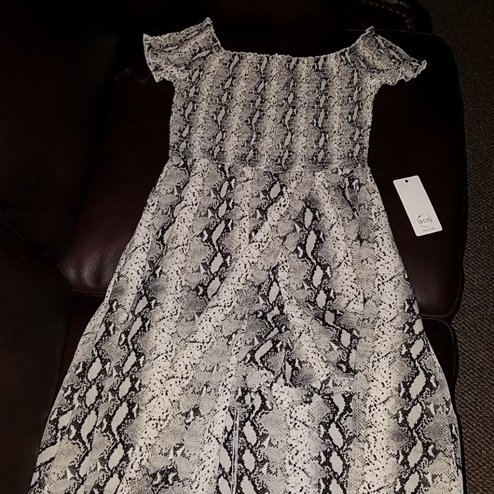 Snake print romper/maxi